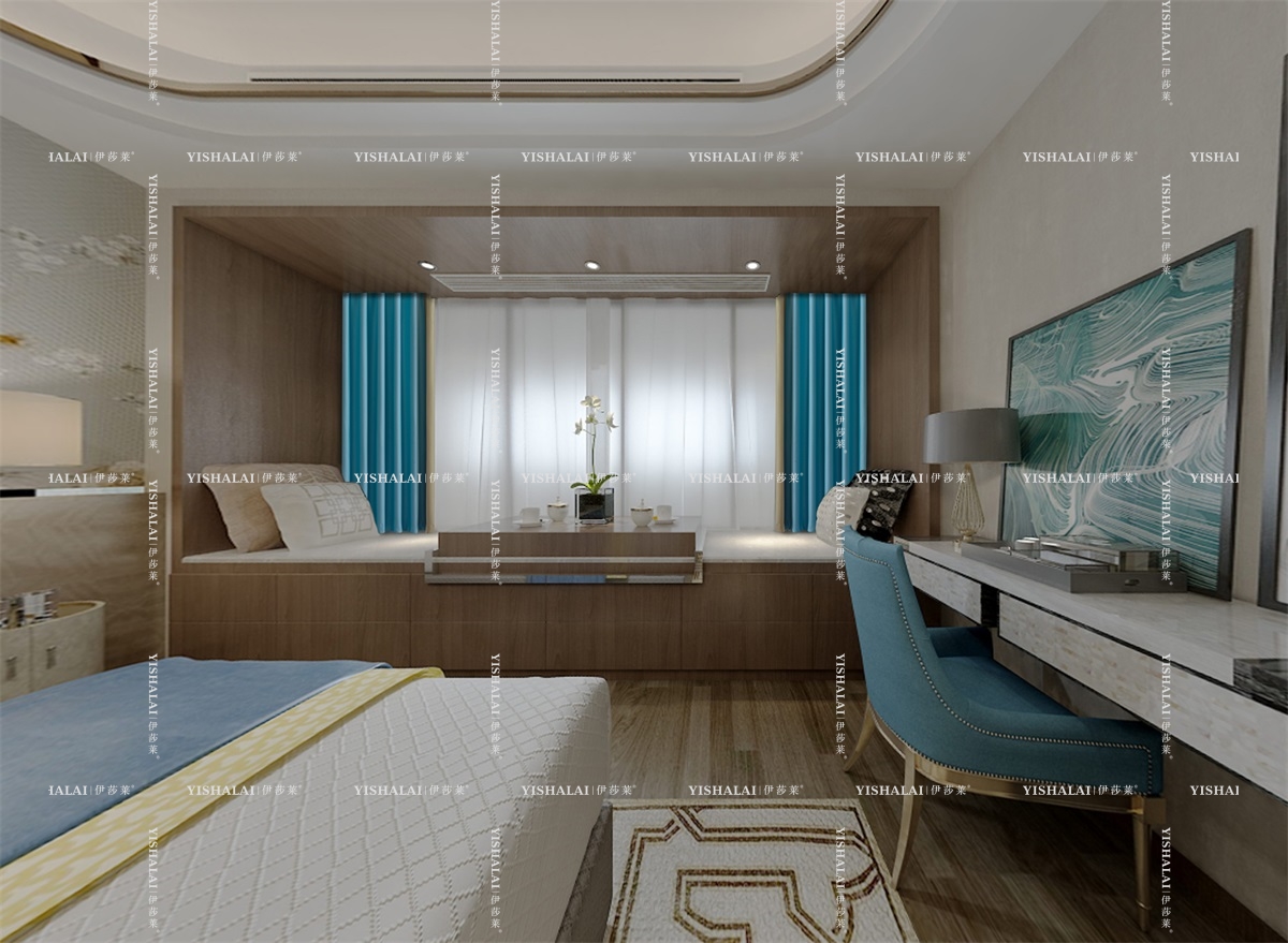 黄瓜成视频人APP-主卧飘窗窗帘效果图